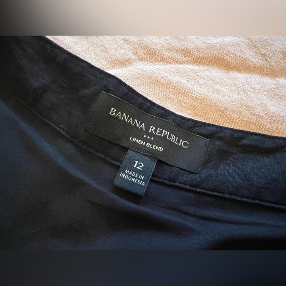 Banana Republic Factory Linen-Blend Midi Skirt - Size 12 - Picture 6 of 10